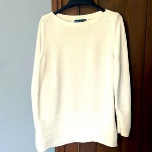 Karen Scott white sweater.  Size small.